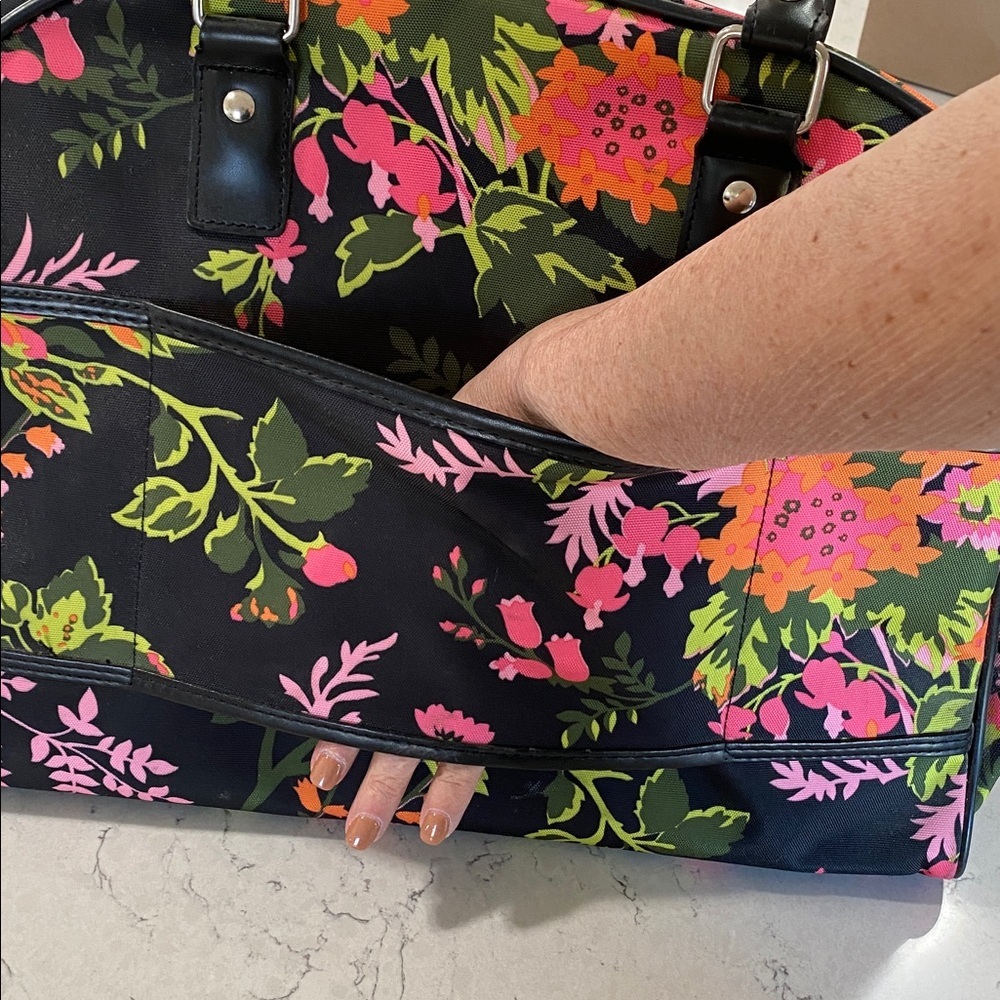Floral Isaac Mizrahi Black  Bag - Picture 7 of 16